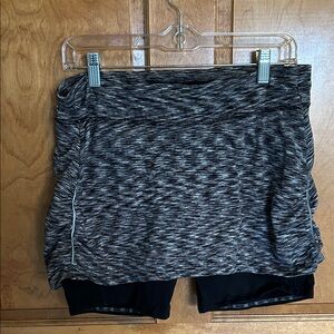 Athleta Black and Gray Skort
